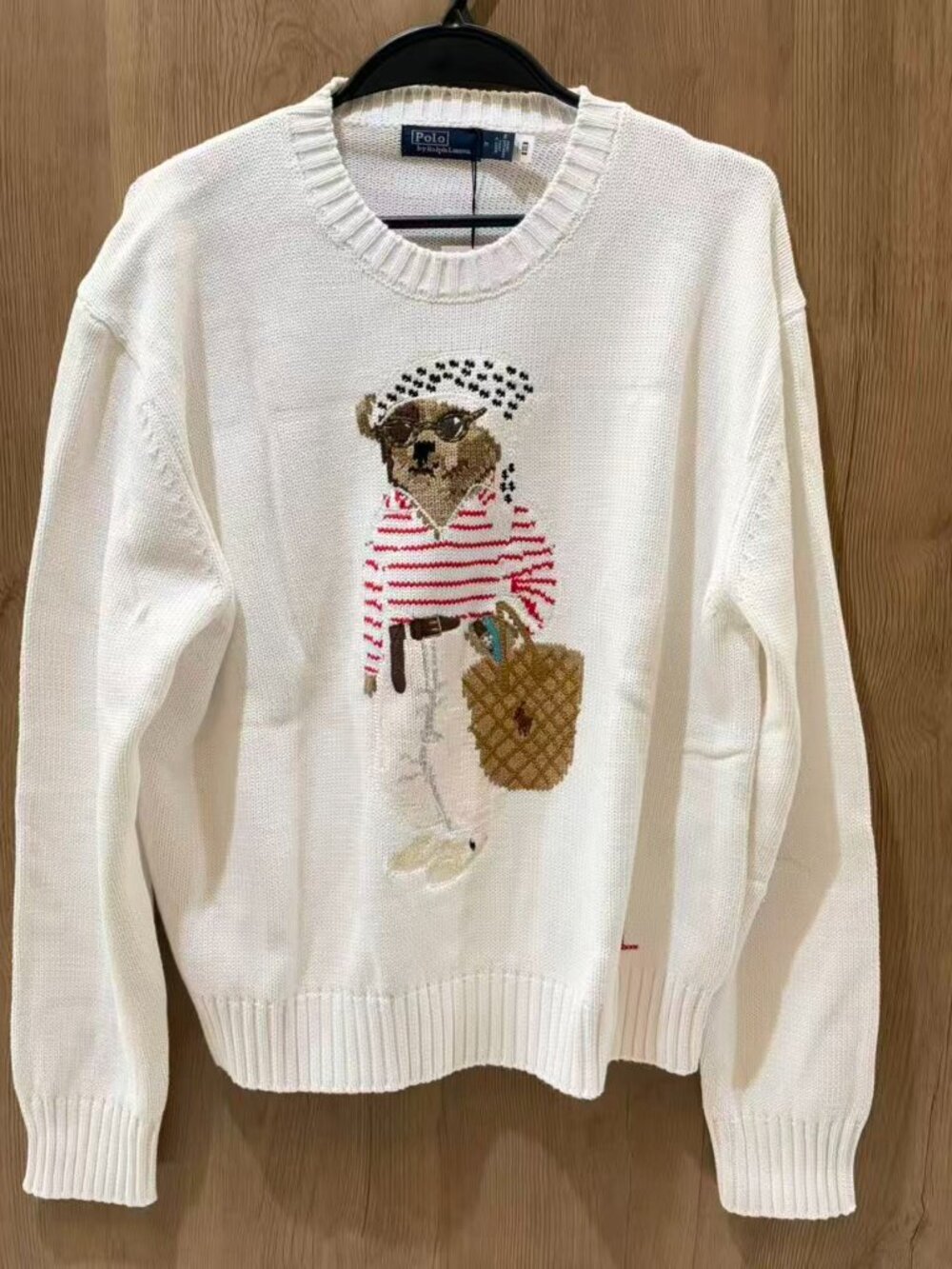 Polo Ralph Lauren Women Polo Bear Crew Neck Knit Sweater